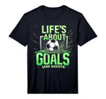 Soccer Lifes About Goals And Assists T-Shirt - Minimalist Print for Adults - T-Shirt, Sweatshirt, Hoodie