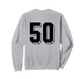 Number 50 Backside 80S 90S Team Sweatshirt - Minimalist Print Men Women - T-Shirt, Sweatshirt, Hoodie