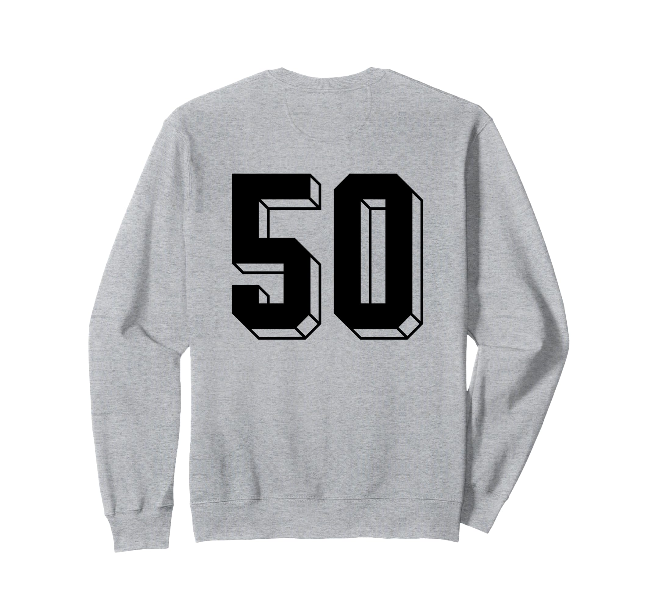 Number 50 Backside 80S 90S Team Sweatshirt - Minimalist Print Men Women - T-Shirt, Sweatshirt, Hoodie