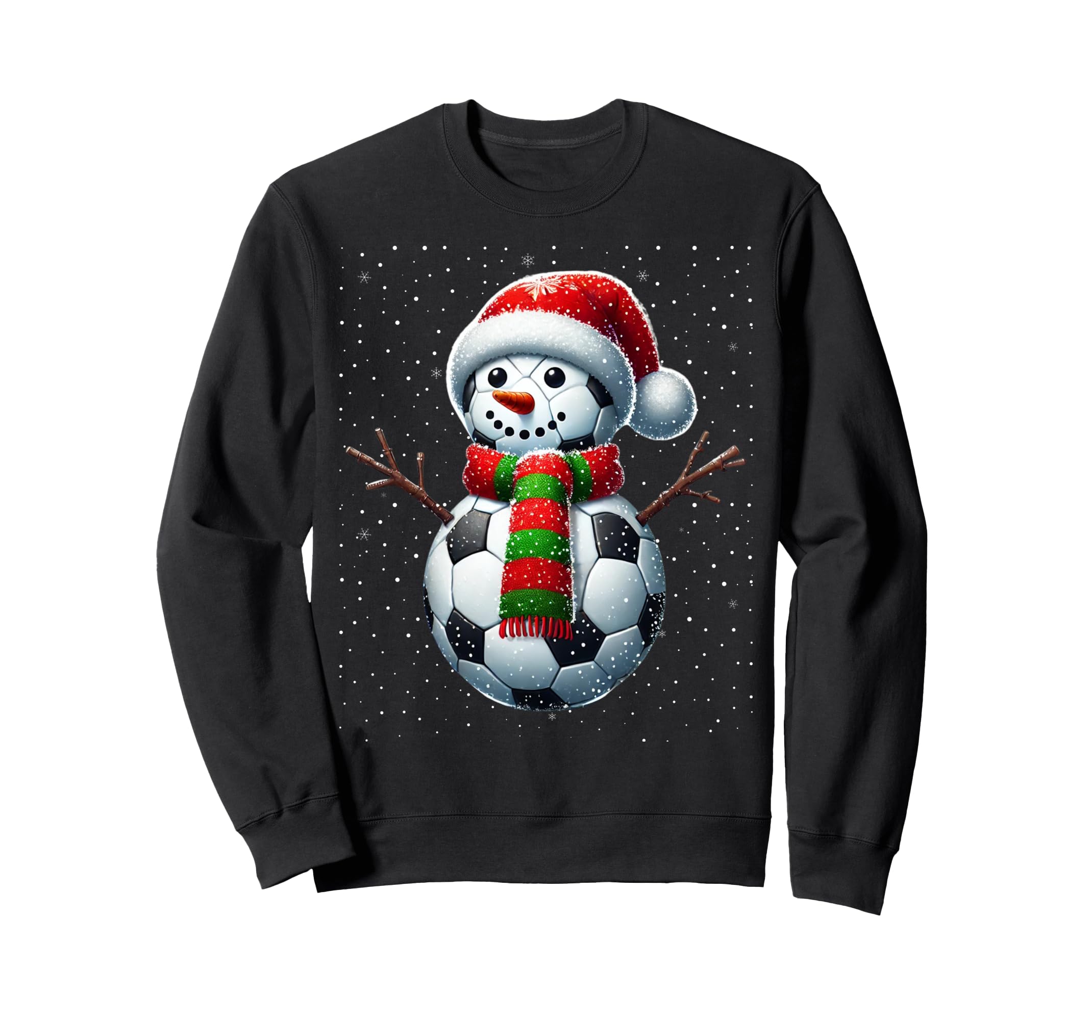 Funny Soccer Snowman Soccer Player Sweatshirt - Trendy Graphic Unisex - T-Shirt, Sweatshirt, Hoodie