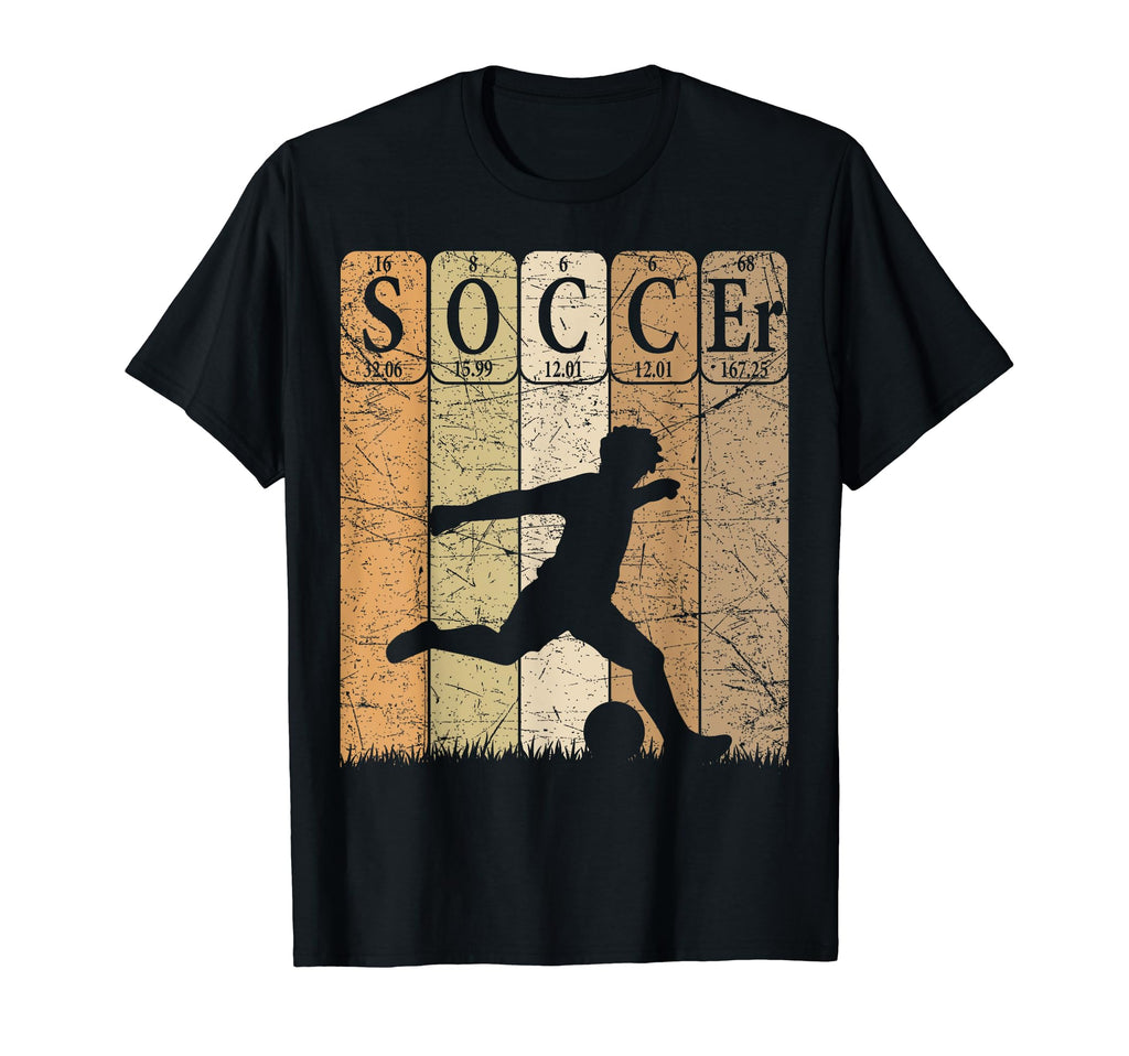 Soccer Periodic Table Elements T-Shirt - Casual Everyday Wear Unisex - T-Shirt, Sweatshirt, Hoodie