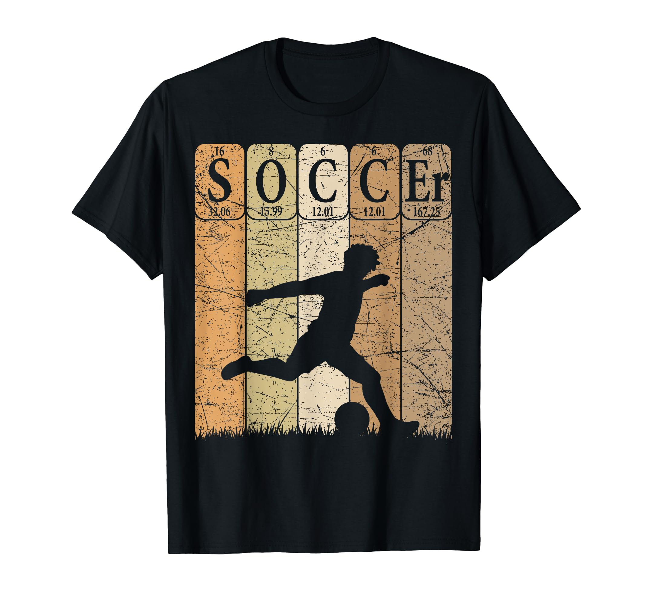 Soccer Periodic Table Elements T-Shirt - Casual Everyday Wear Unisex - T-Shirt, Sweatshirt, Hoodie