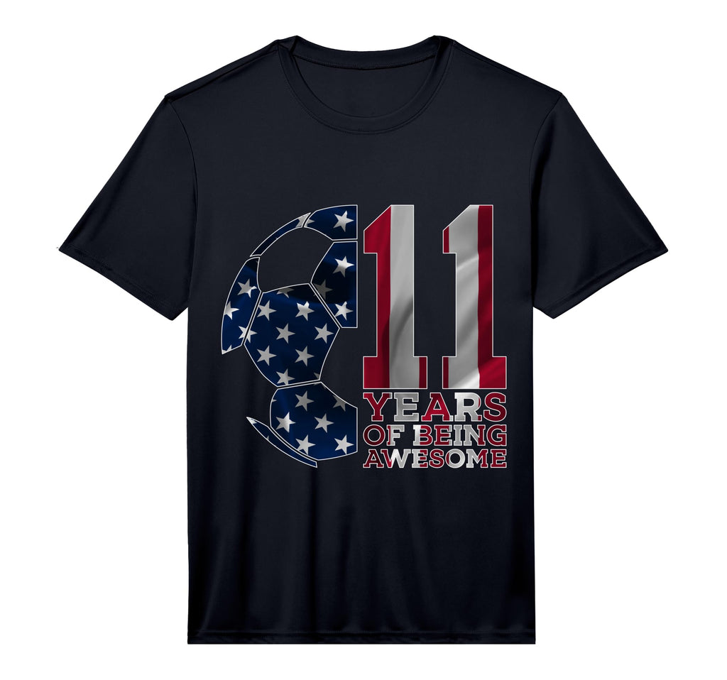 11 Years Being Awesome Soccer 11Th T-Shirt - Unique Graphic Men Women - T-Shirt, Sweatshirt, Hoodie