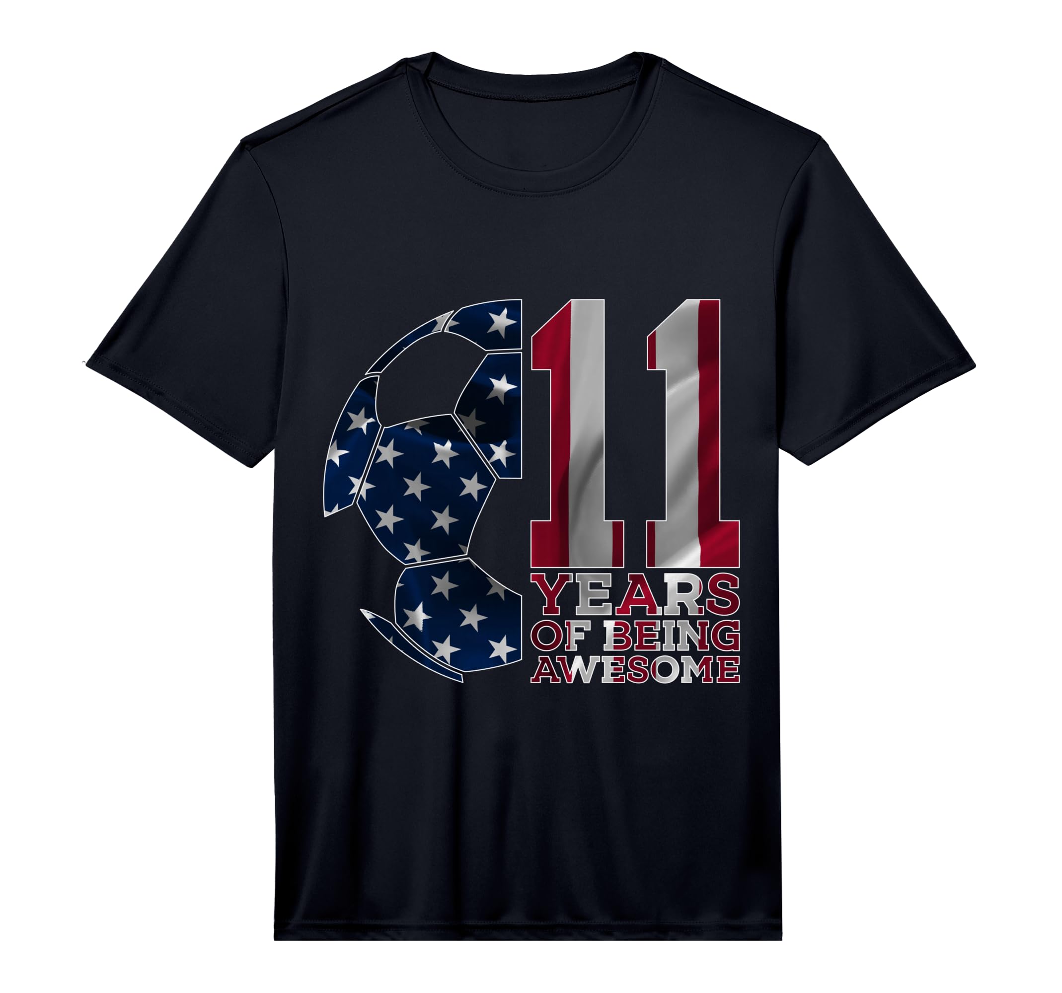 11 Years Being Awesome Soccer 11Th T-Shirt - Unique Graphic Men Women - T-Shirt, Sweatshirt, Hoodie