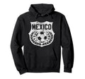 Mexico Soccer Distressed Shield Badge Hoodie - Trendy Graphic Unisex - T-Shirt, Sweatshirt, Hoodie