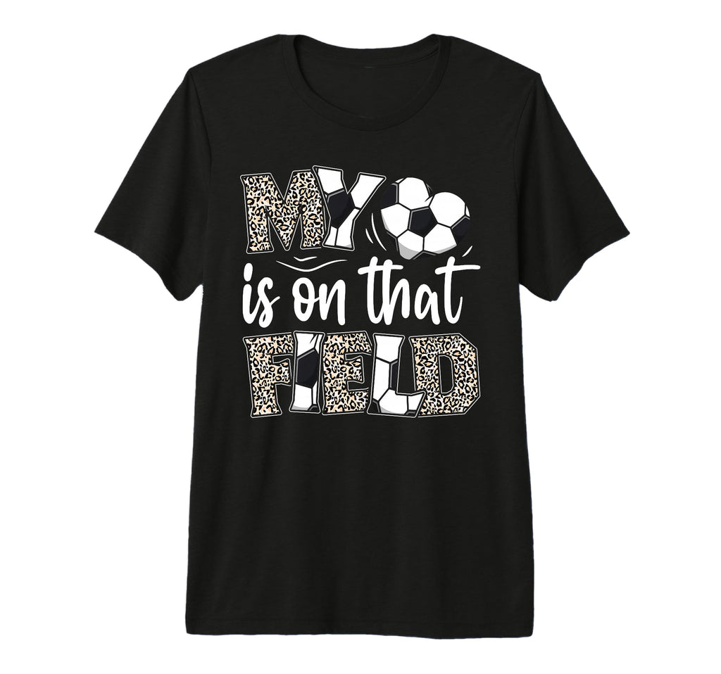 My Heart Is That Field Soccer Leopard T-Shirt - Trendy Graphic for Adults - T-Shirt, Sweatshirt, Hoodie