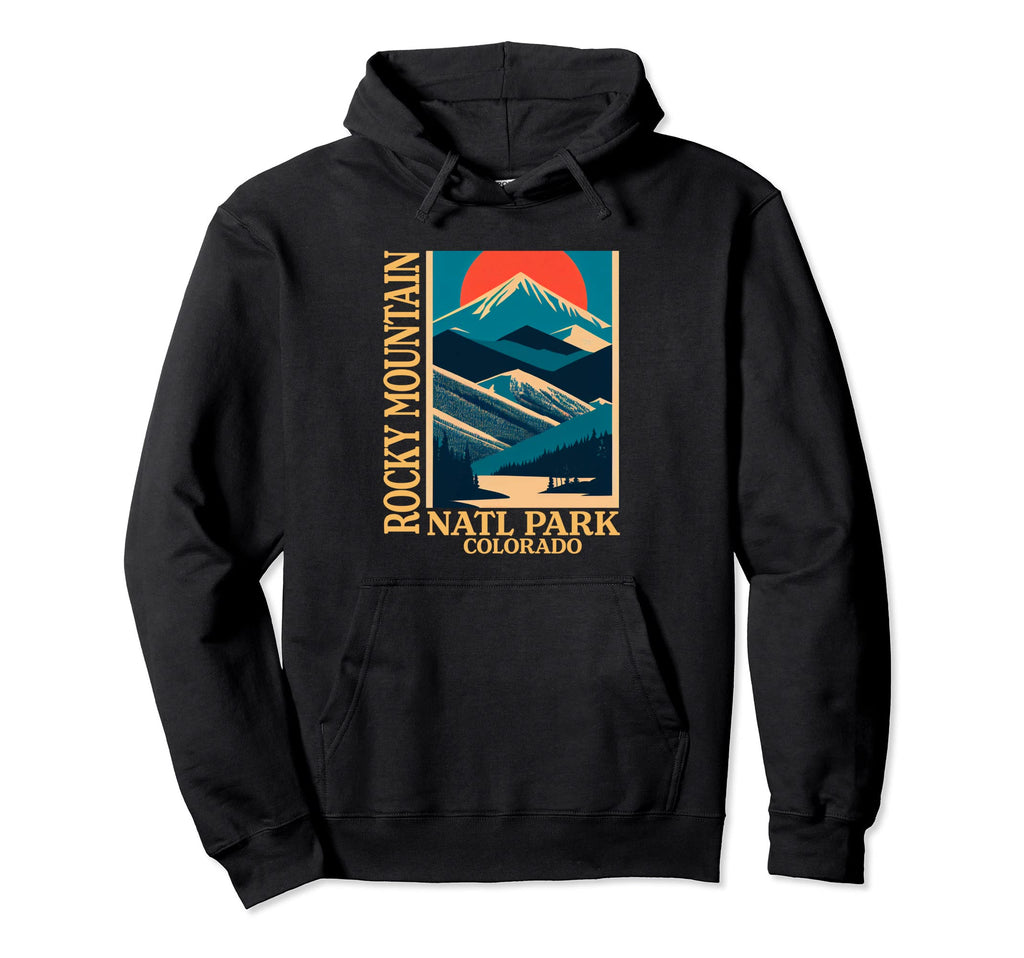 Colorado Rocky Mountain National Park Hoodie - Trendy Graphic Men Women - T-Shirt, Sweatshirt, Hoodie