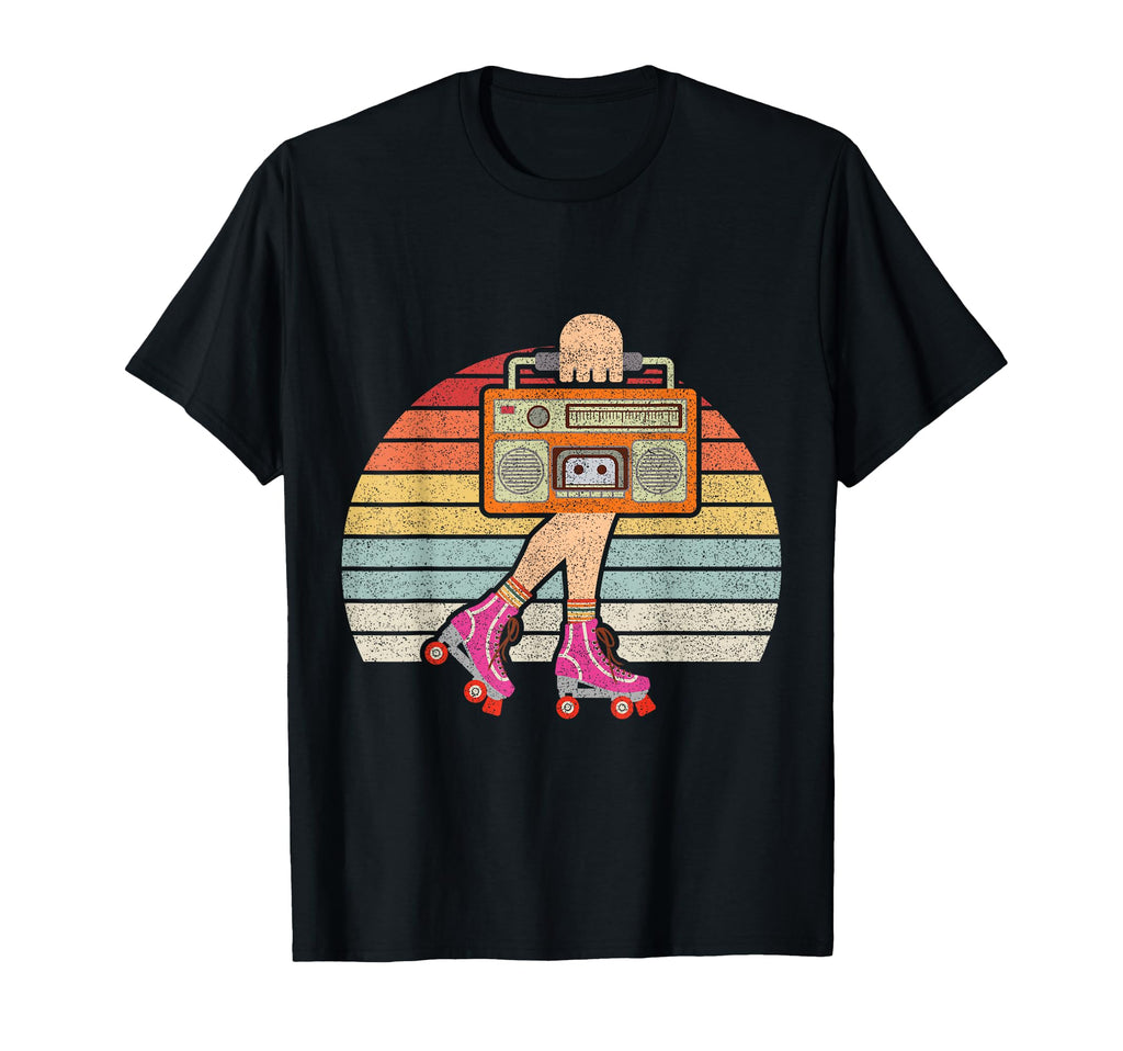 80S Rollerskates Roller Skating T-Shirt - Fun Novelty Design Men Women - T-Shirt, Sweatshirt, Hoodie