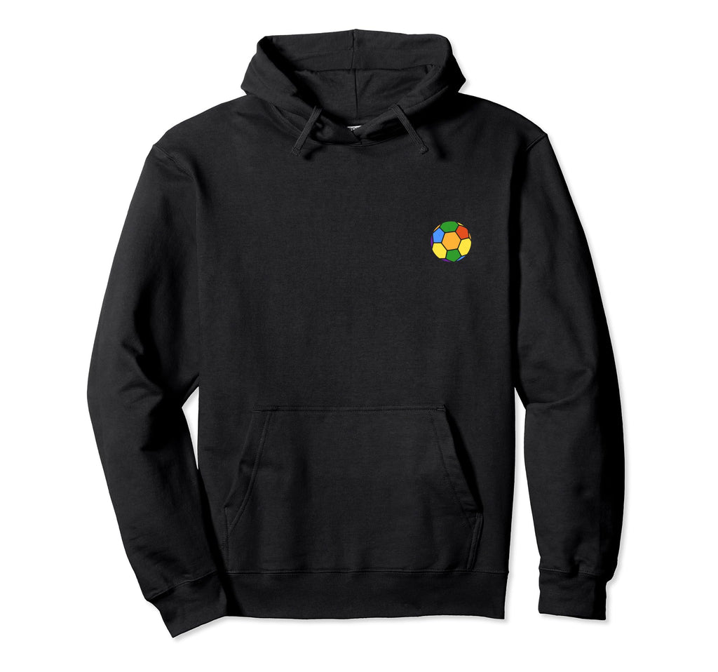 Soccer Player Or Coach Rainbow Flag Ball Hoodie - Unique Graphic Men Women - T-Shirt, Sweatshirt, Hoodie