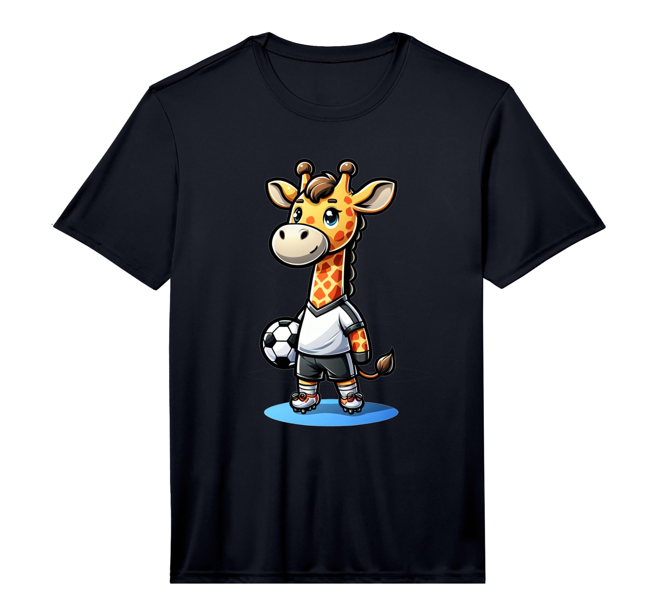 Soccer Player Giraffe Performance T-Shirt - Fun Novelty Design for Adults - T-Shirt, Sweatshirt, Hoodie