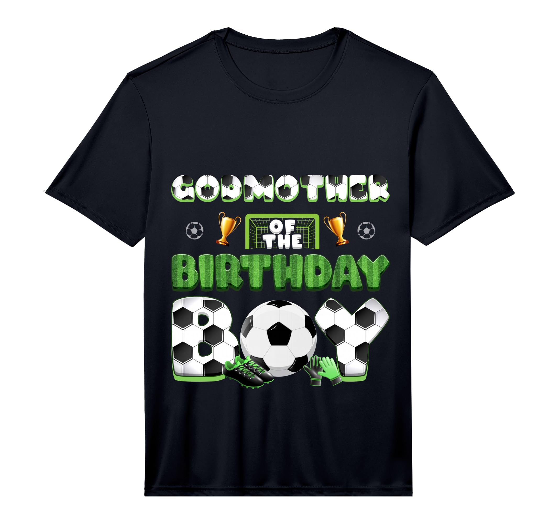 Godmother Birthday Soccer Group Family T-Shirt - Trendy Graphic for Adults - T-Shirt, Sweatshirt, Hoodie