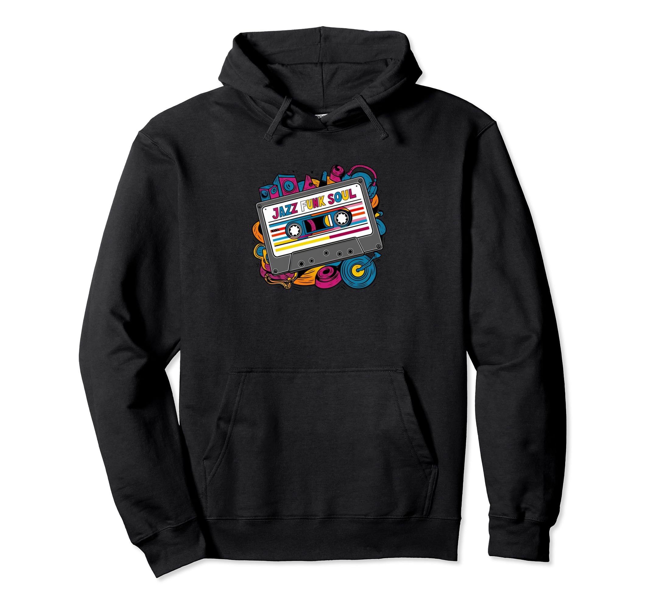 Mix Tape Cassette Jazz Funk Soul Music Hoodie - Fun Novelty Design Unisex - T-Shirt, Sweatshirt, Hoodie