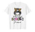 Loud And Proud Soccer Mama Messy Bun T-Shirt - Custom Art Print for Adults - T-Shirt, Sweatshirt, Hoodie
