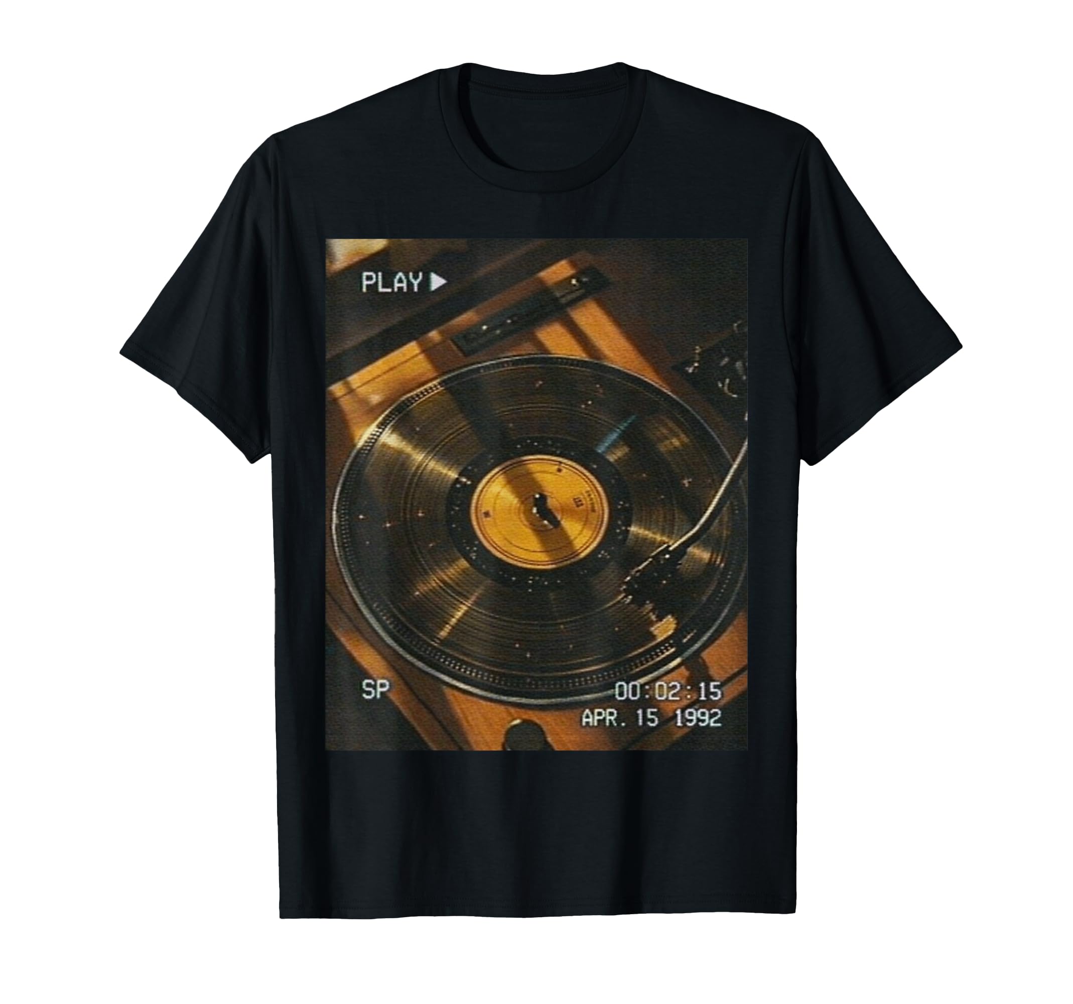 Vhs Turntable Aesthetic Vinyl T-Shirt - Casual Everyday Wear Unisex - T-Shirt, Sweatshirt, Hoodie