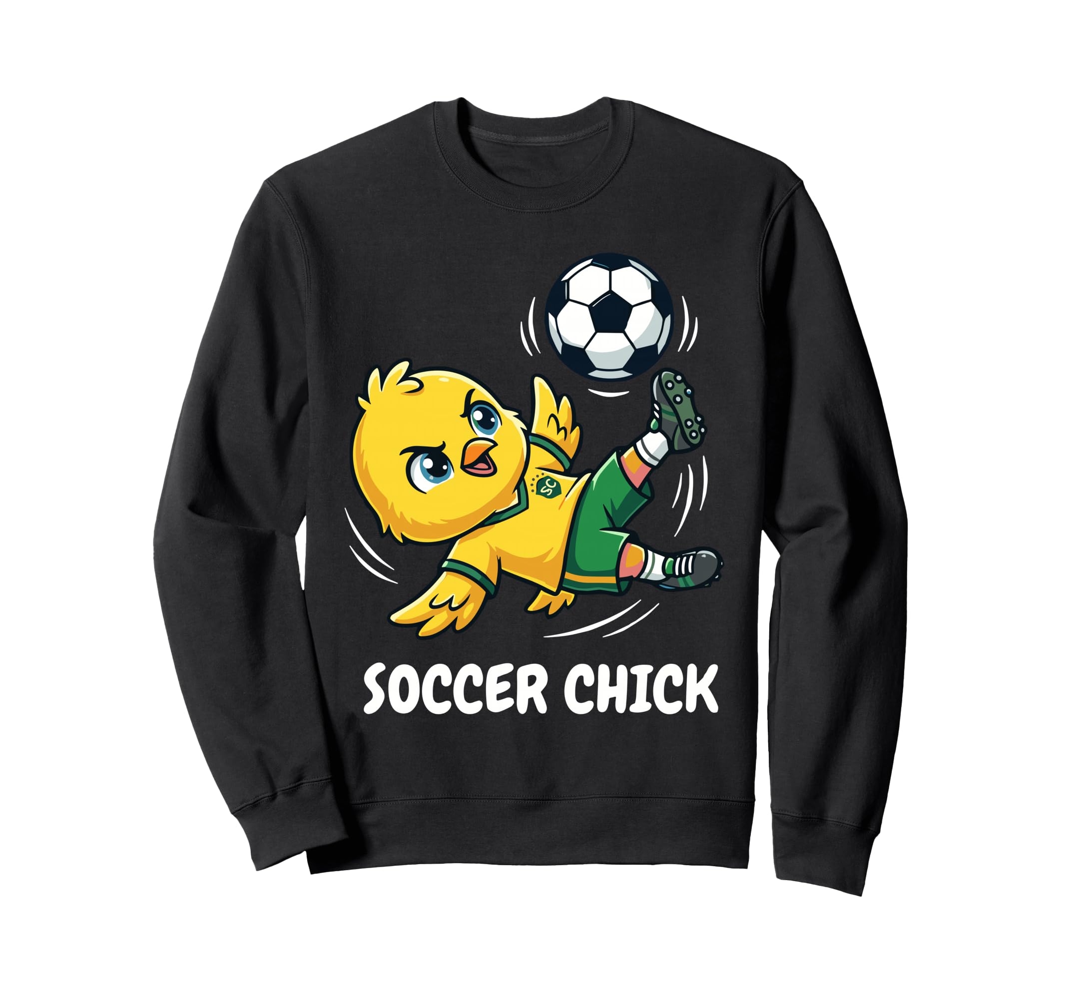 Soccer Chick Funny Soccer Player Soccer Sweatshirt - Unique Graphic Unisex - T-Shirt, Sweatshirt, Hoodie