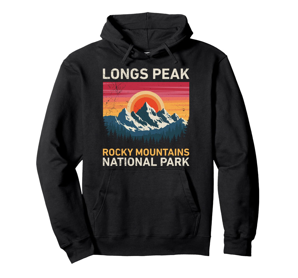 Rocky Mountains National Park Longs Hoodie - Fun Novelty Design Unisex - T-Shirt, Sweatshirt, Hoodie