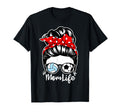 Mom Life Messy Bun Hair Soccer T-Shirt - Novelty Apparel Men Women - T-Shirt, Sweatshirt, Hoodie