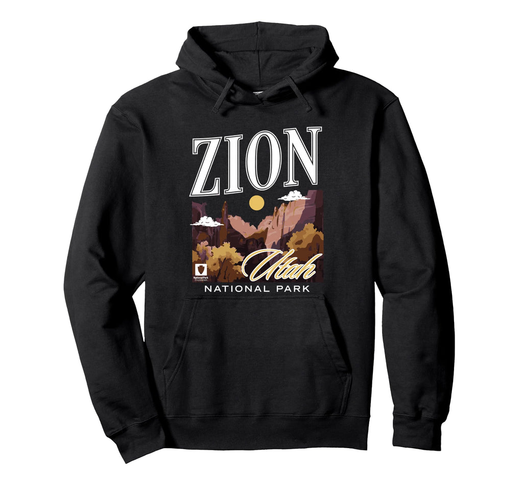 National Park Foundation Zion Utah Canyon Hoodie - Novelty Apparel Unisex - T-Shirt, Sweatshirt, Hoodie