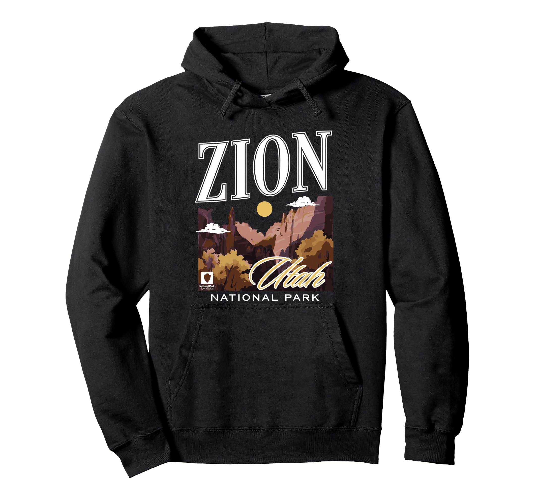 National Park Foundation Zion Utah Canyon Hoodie - Novelty Apparel Unisex - T-Shirt, Sweatshirt, Hoodie