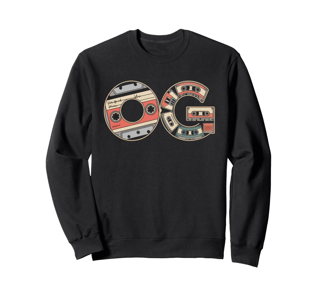 Old School Og Hip Hop Vinyl Cds Sweatshirt - Fun Novelty Design Unisex - T-Shirt, Sweatshirt, Hoodie