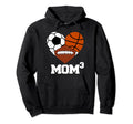 Mom Cubed Mom3 Mom Three Football Hoodie - Custom Art Print Men Women - T-Shirt, Sweatshirt, Hoodie