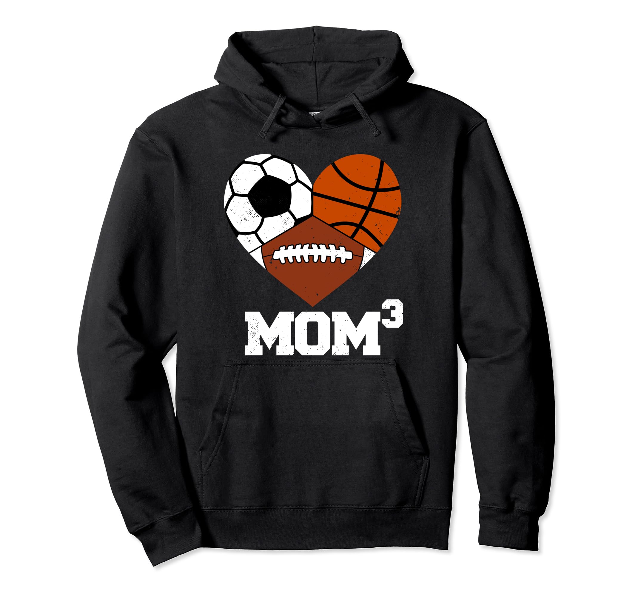Mom Cubed Mom3 Mom Three Football Hoodie - Custom Art Print Men Women - T-Shirt, Sweatshirt, Hoodie