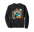 Halloween Skeleton Soccer Player Sweatshirt - Aesthetic Graphic for Adults - T-Shirt, Sweatshirt, Hoodie