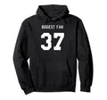 Number 37 Biggest Fan Sport Spirit Wear Hoodie - Graphic Print Unisex - T-Shirt, Sweatshirt, Hoodie