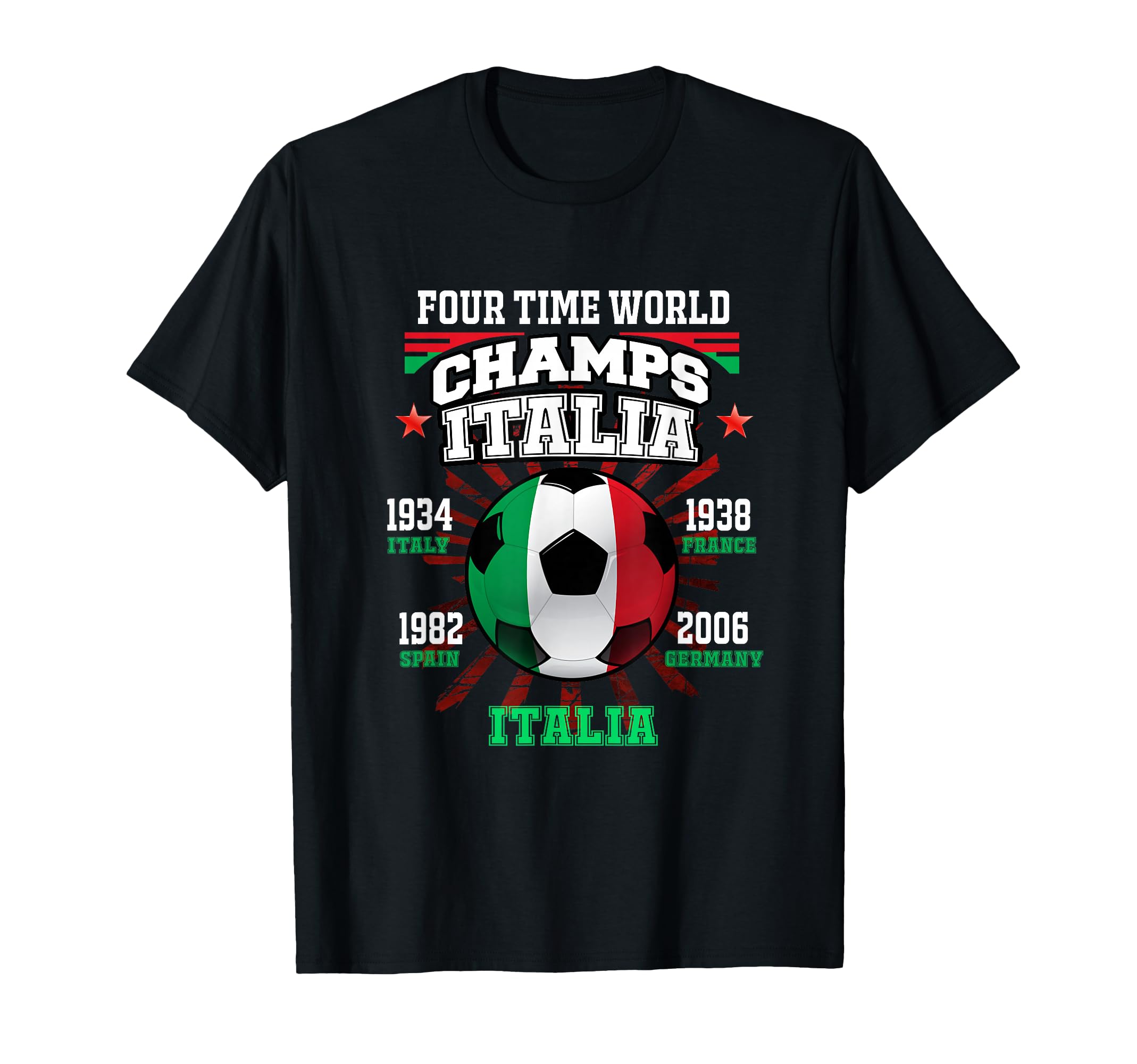 Italy Football Cup Years Italia Soccer T-Shirt - Unique Graphic for Adults - T-Shirt, Sweatshirt, Hoodie