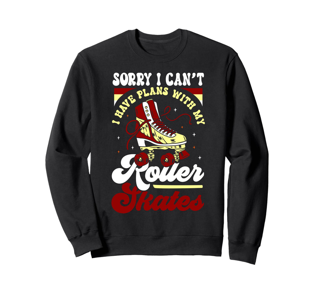 Roller Skating Skate 1970S Sorry I Sweatshirt - Minimalist Print Unisex - T-Shirt, Sweatshirt, Hoodie