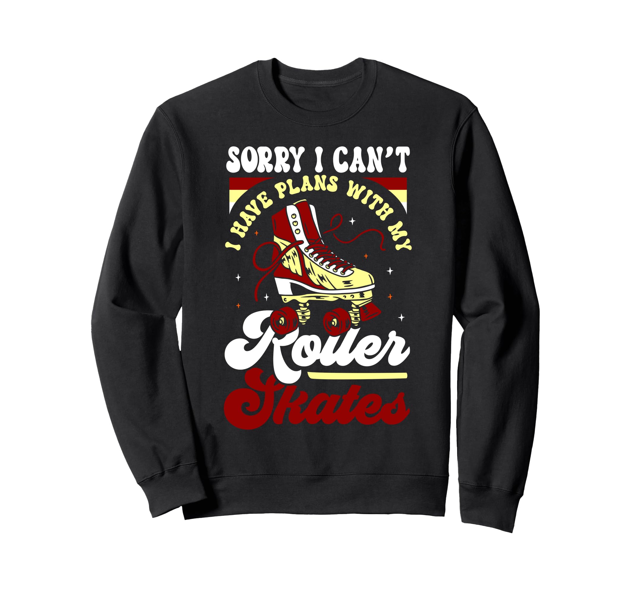 Roller Skating Skate 1970S Sorry I Sweatshirt - Minimalist Print Unisex - T-Shirt, Sweatshirt, Hoodie