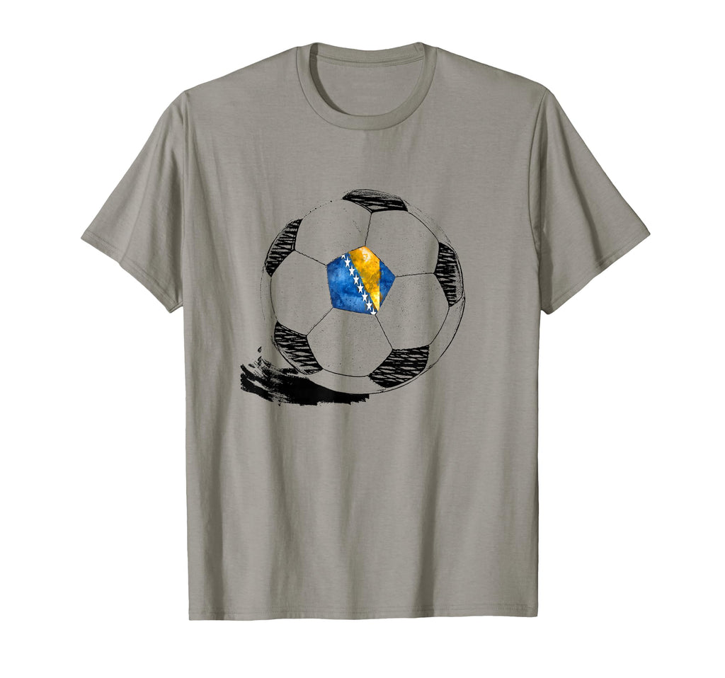 Soccer Bosnia Flag Bosnian Pride T-Shirt - Fun Novelty Design Men Women - T-Shirt, Sweatshirt, Hoodie