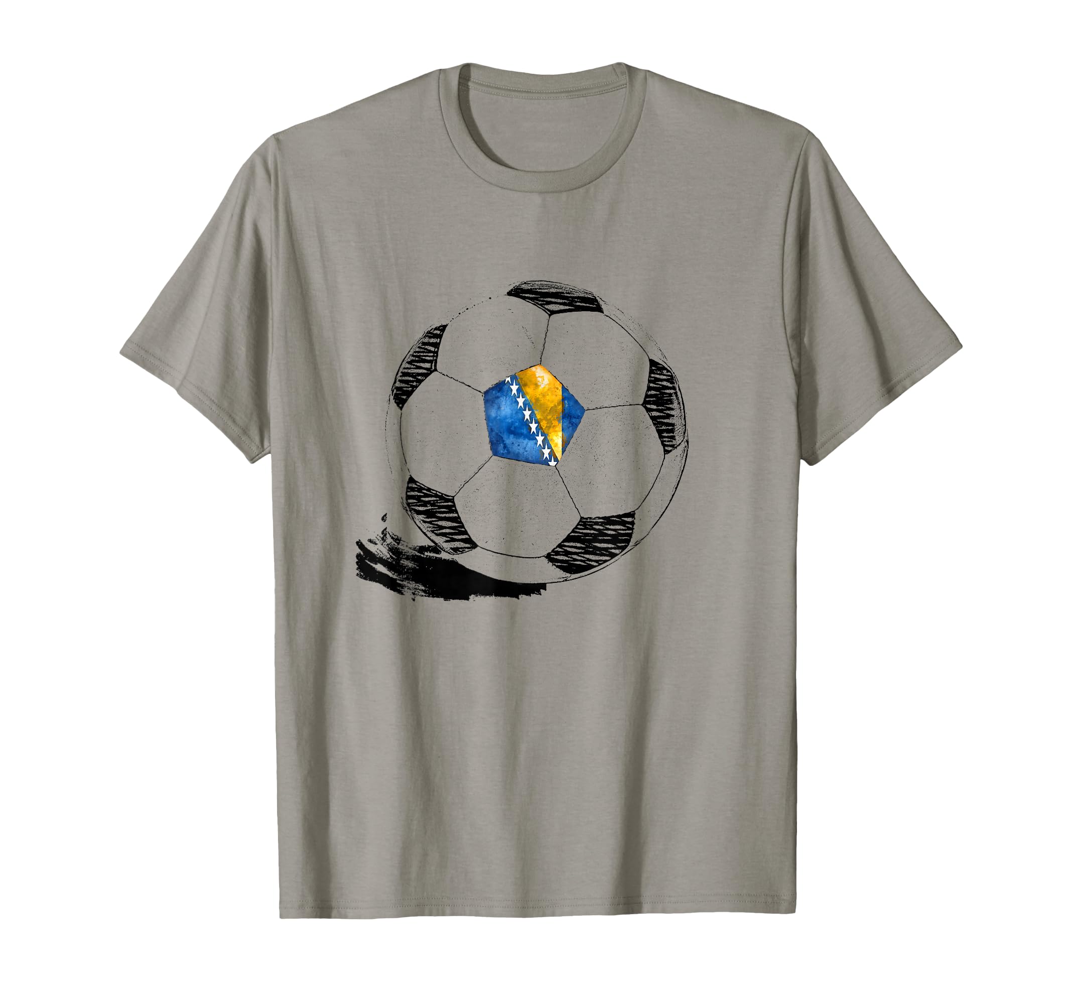 Soccer Bosnia Flag Bosnian Pride T-Shirt - Fun Novelty Design Men Women - T-Shirt, Sweatshirt, Hoodie