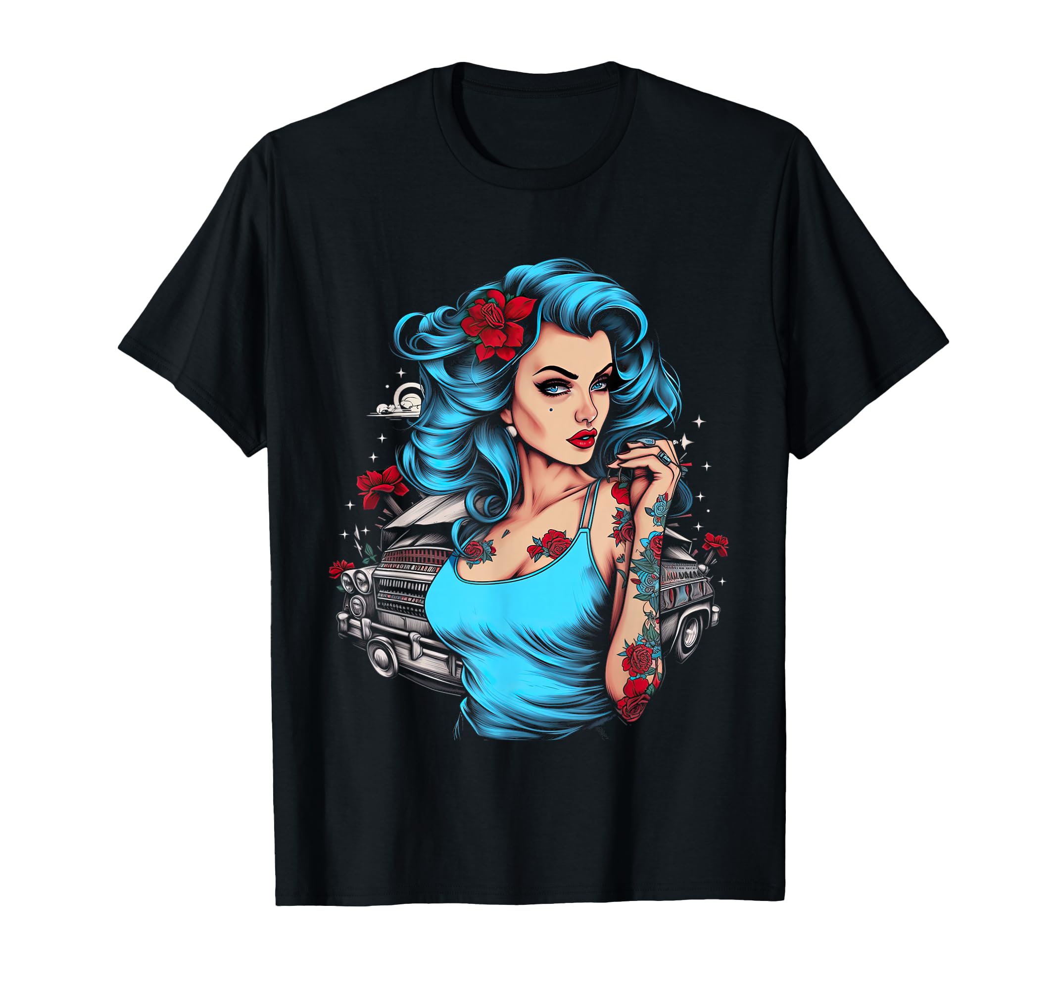 Pinup Pin Up American T-Shirt - Graphic Print Men Women - T-Shirt, Sweatshirt, Hoodie