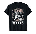 This Runs Jesus And Soccer Player T-Shirt - Casual Everyday Wear Men Women - T-Shirt, Sweatshirt, Hoodie