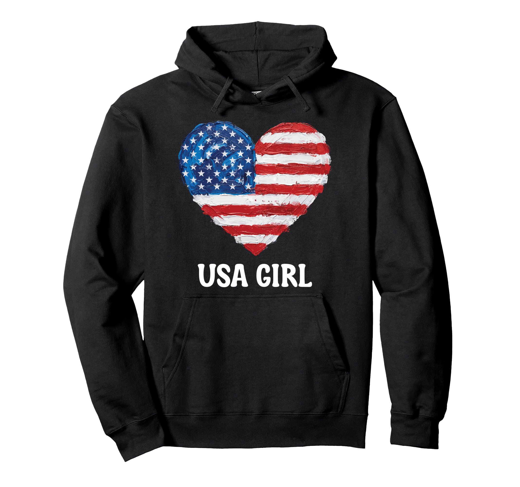 Usa Heart Supporter Flag Soccer Hoodie - Aesthetic Graphic Men Women - T-Shirt, Sweatshirt, Hoodie