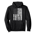 American Distressed Flag Funny Soccer Hoodie - Minimalist Print Unisex - T-Shirt, Sweatshirt, Hoodie
