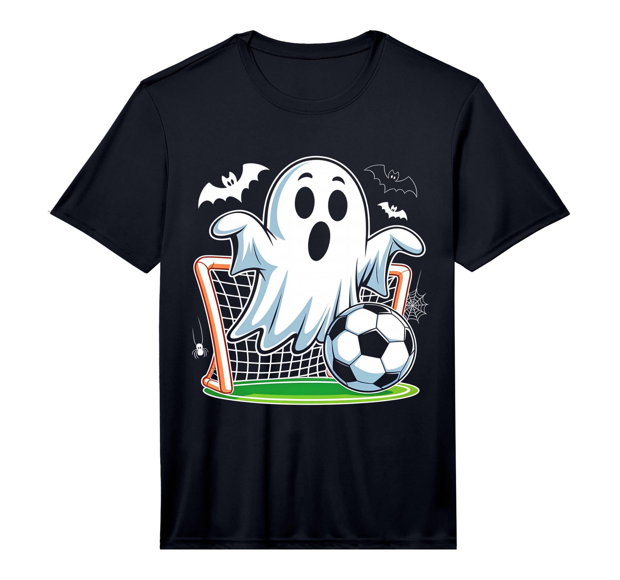 Boo Ghost Playing Soccer Funny T-Shirt - Novelty Apparel Men Women - T-Shirt, Sweatshirt, Hoodie