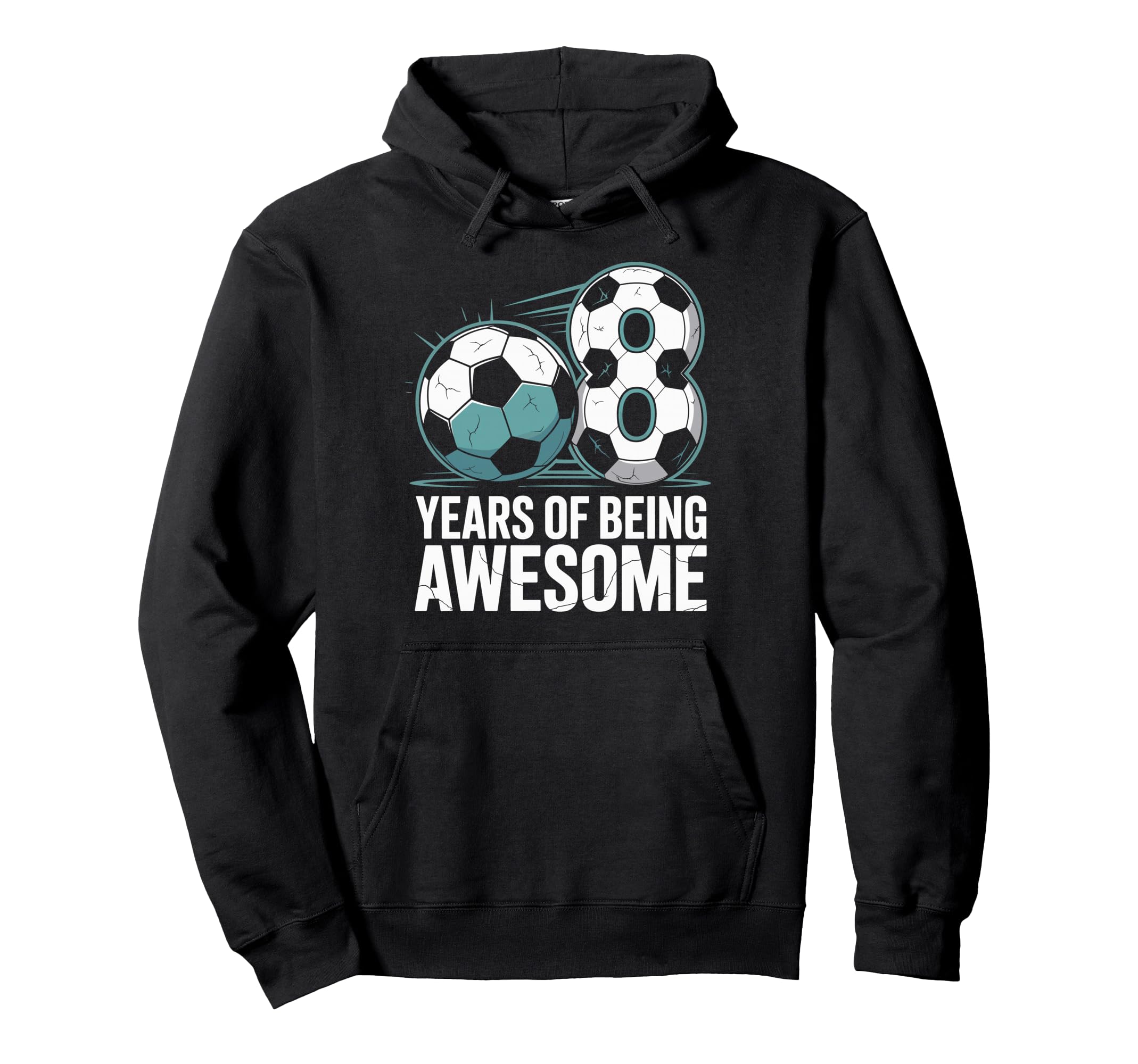 8 Years Being Awesome 8Th Birthday Hoodie - Novelty Apparel for Adults - T-Shirt, Sweatshirt, Hoodie