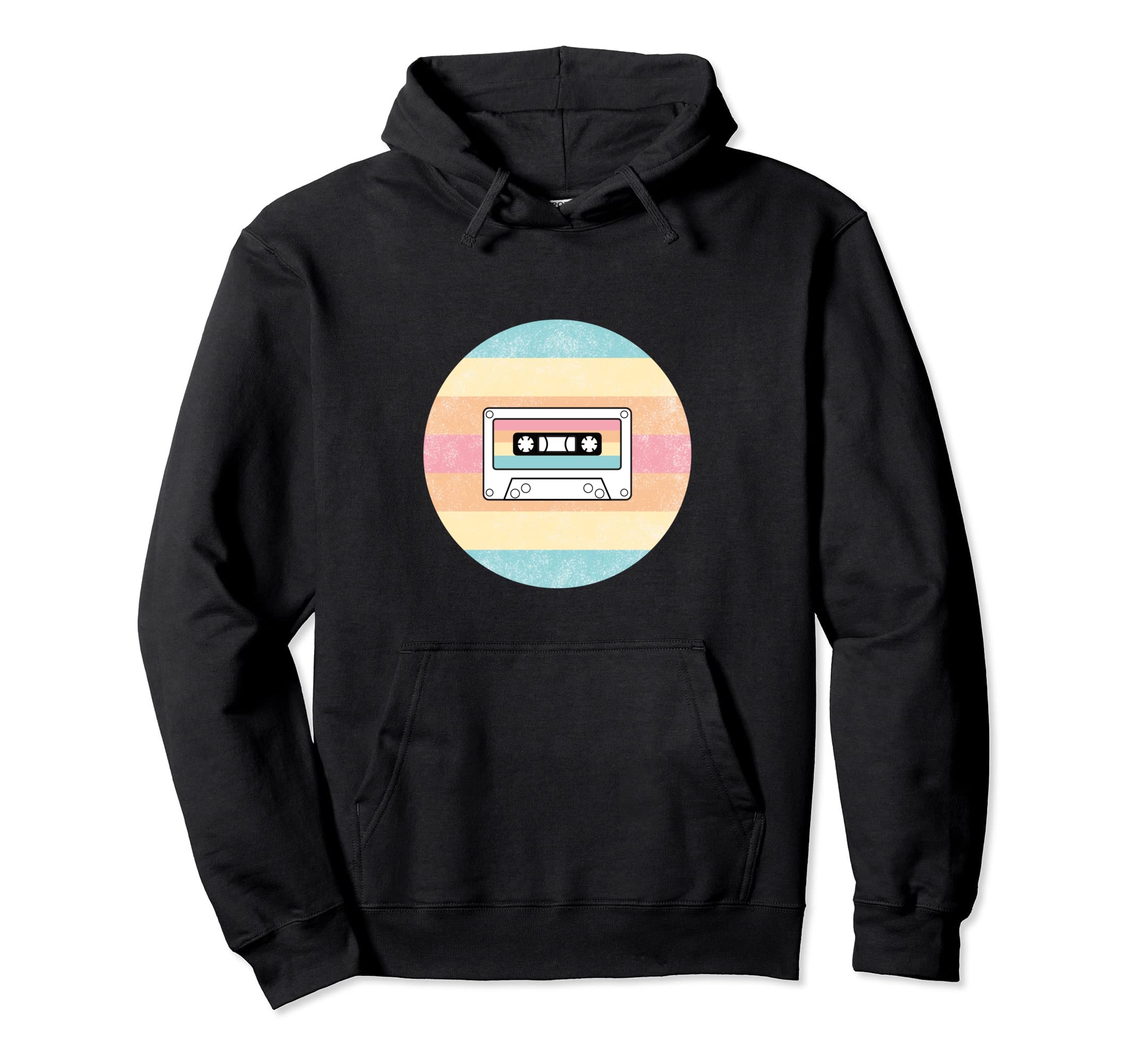 Pastel Cassette Tape 80S Nostalgia Hoodie - Streetwear Style for Adults - T-Shirt, Sweatshirt, Hoodie