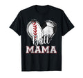 Ball Mama Baseball Soccer Heart Mom T-Shirt - Minimalist Print for Adults - T-Shirt, Sweatshirt, Hoodie
