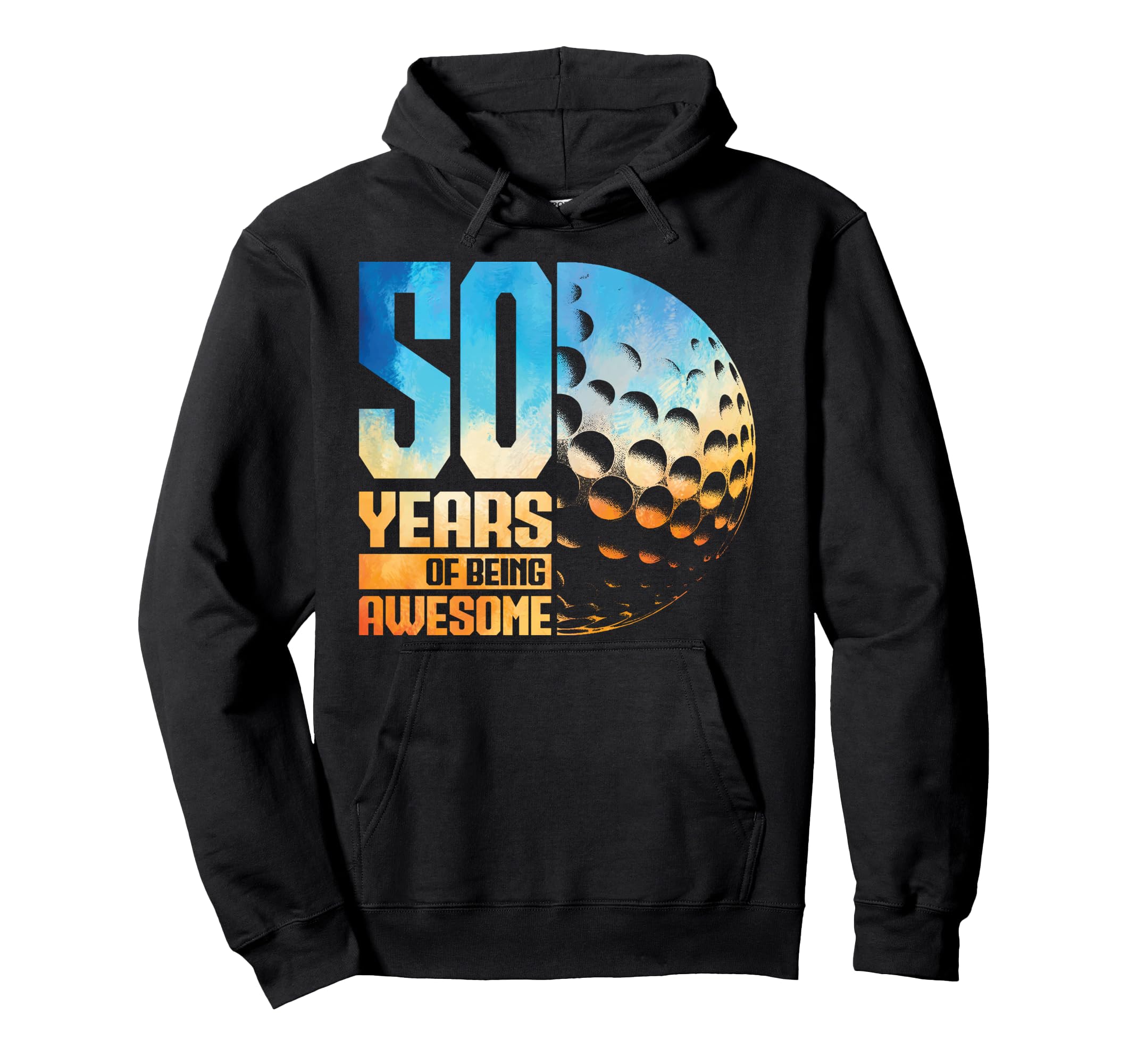 50Th Birthday Golf Player Golf 50 Years Hoodie - Custom Art Print Unisex - T-Shirt, Sweatshirt, Hoodie