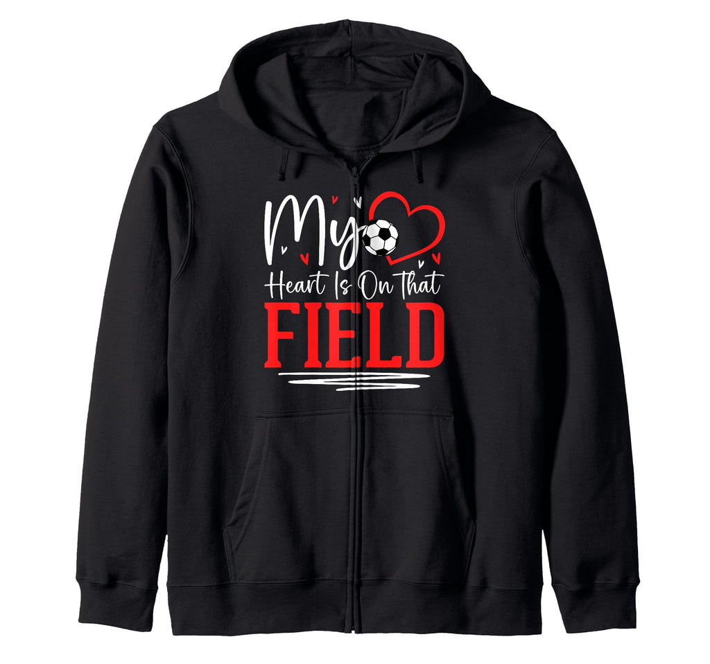 My Heart Is That Field Soccer Ball Sweatshirt - Trendy Graphic for Adults - T-Shirt, Sweatshirt, Hoodie