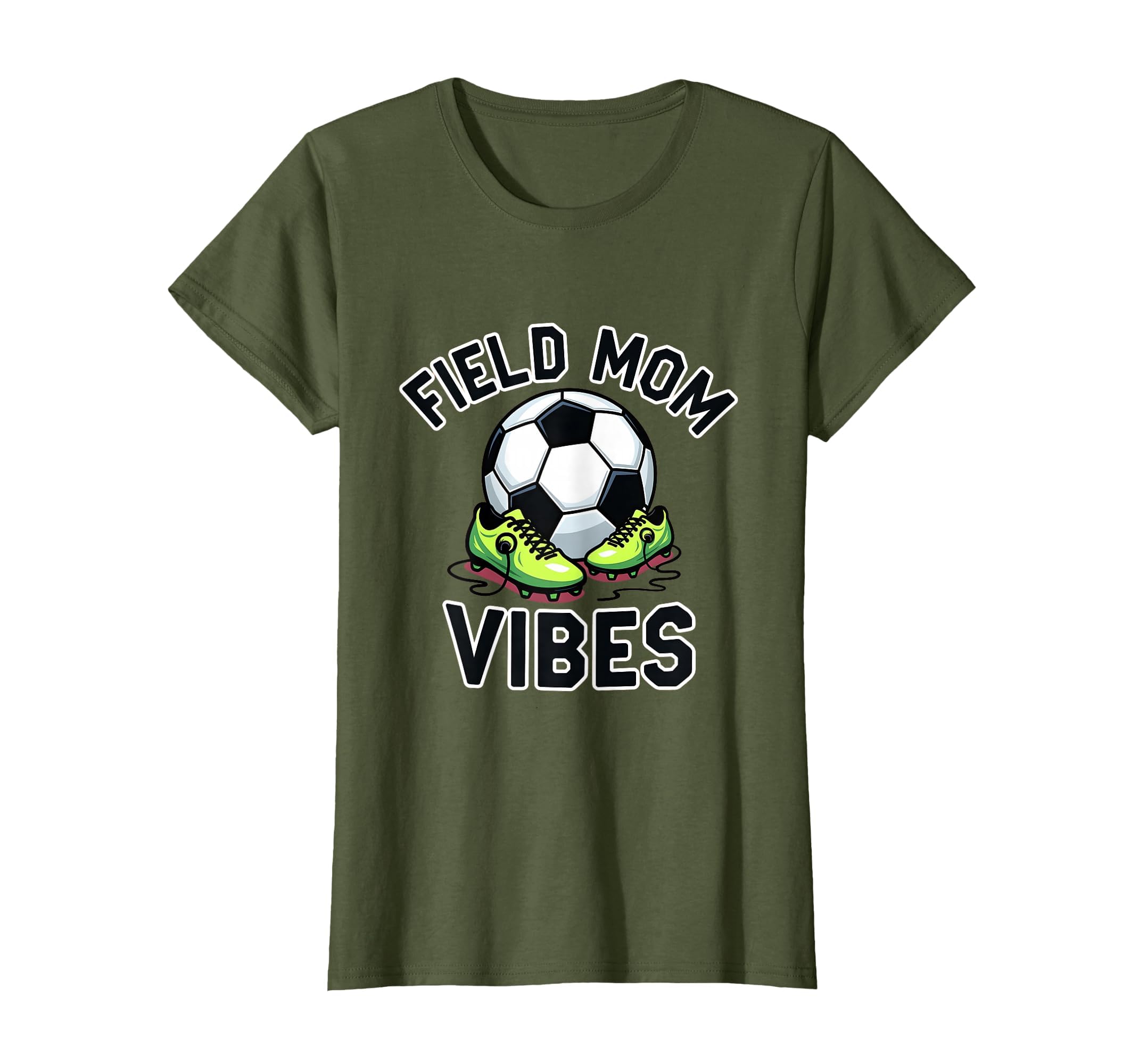 Field Mom Vibes Soccer Mom T-Shirt - Unique Graphic for Adults - T-Shirt, Sweatshirt, Hoodie