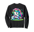 Footballer Unicorn Fans Soccer Team Sweatshirt - Minimalist Print Unisex - T-Shirt, Sweatshirt, Hoodie