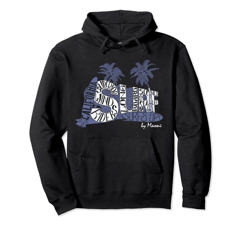 California Ocean Surf Club Palm Tree Hoodie - Aesthetic Graphic Men Women - T-Shirt, Sweatshirt, Hoodie