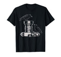 Photographer Raven Camera Lens Sketch T-Shirt - Custom Art Print Men Women - T-Shirt, Sweatshirt, Hoodie