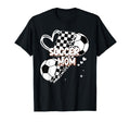 Soccer Mom Mama Checkerboard Leopard T-Shirt - Minimalist Print for Adults - T-Shirt, Sweatshirt, Hoodie