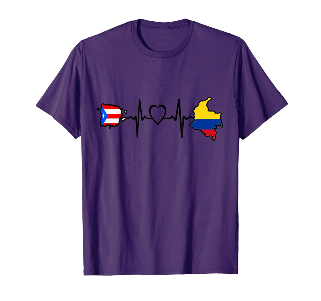 Puerto Rico Colombia Flag Puerto T-Shirt - Custom Art Print for Adults - T-Shirt, Sweatshirt, Hoodie