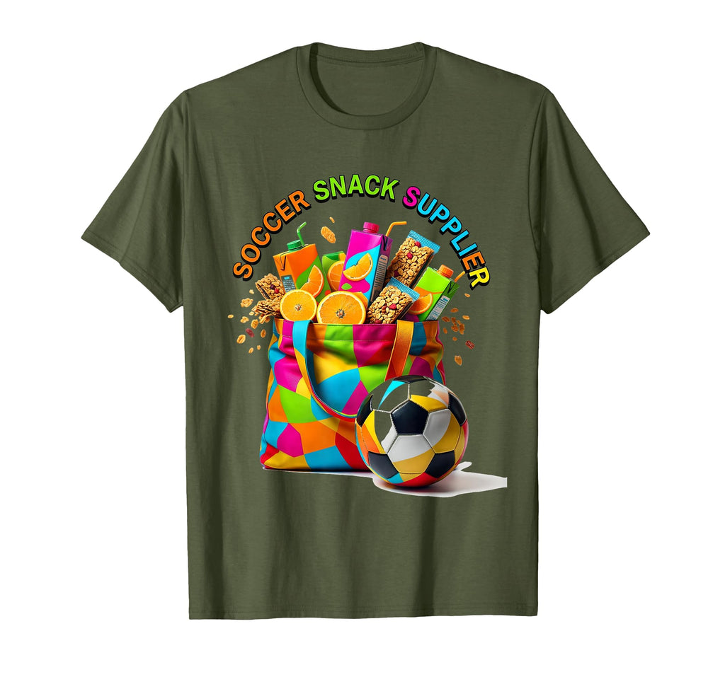 Soccer Snack Supplier Funny Soccer Mom T-Shirt - Fun Novelty Design Unisex - T-Shirt, Sweatshirt, Hoodie